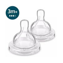 Bico de Mamadeira Avent Philips Anti-Colic N.03 +3 Meses SCY763/02 - 2 Unidades