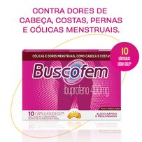 Analgésico Buscofem 400mg 10 cápsulas Liqui-gels