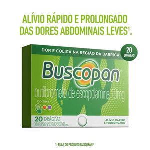 Analgésico Buscopan 10mg 20 drágeas