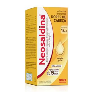 Analgésico Neosaldina Dipirona + Cafeína Gotas 15ml