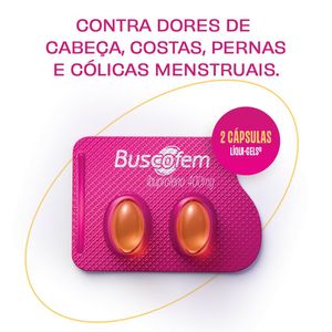 Analgésico Buscofem 400mg 2 Cápsulas