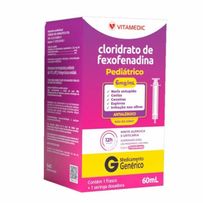 Cloridrato De Fexofenadina 6mg/ml Vitamedic Suspensão Oral 60ml
