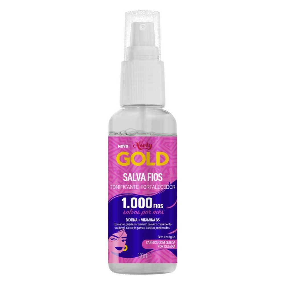 Tônico Capilar Niely Gold Salva Fios 100ml
