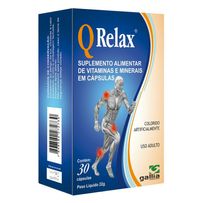 Suplemento Alimentar Gallia Q Relax 30 Cápsulas