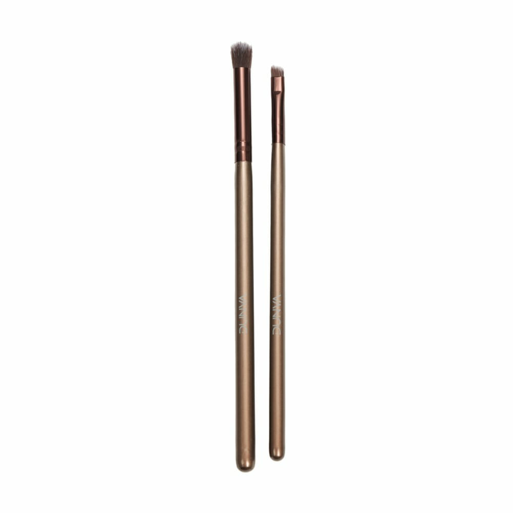 Kit Dunya Para Maquiagem 1198 Pincel Sombra 1 Unidade + Pincel Delineador 1 Unidade