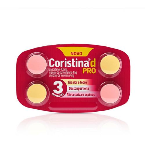 Coristina D Pro 4 Comprimidos