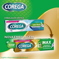 Creme Fixador De Dentadura Ultra Corega Max Menta 40g