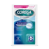 Limpador De Dentadura E Aparelhos Removíveis Corega Tabs Branqueador 6 Pastilhas Efervescentes
