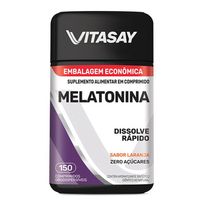 Suplemento Alimentar Vitasay Melatonina Sabor Laranja 150 Comprimidos