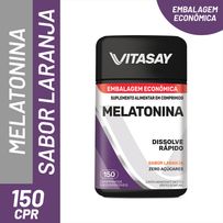 Suplemento Alimentar Vitasay Melatonina Sabor Laranja 150 Comprimidos