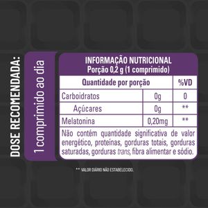 Suplemento Alimentar Vitasay Melatonina Sabor Laranja 150 Comprimidos