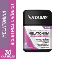 Suplemento Alimentar Vitasay Melatonina +Ácido Hialurônico 30 Cápsulas