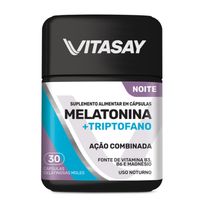 Suplemento Alimentar Vitasay Melatonina +Triptofano 30 Cápsulas