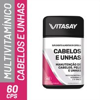 Suplemento Alimentar Vitasay Cabelos E Unhas 60 Cápsulas Gelatinosas Moles