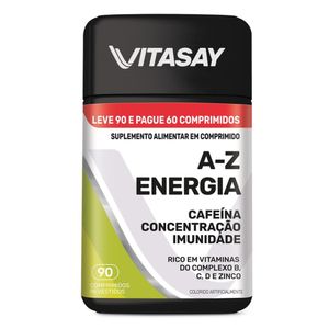 Suplemento Alimentar Vitasay A-Z Energia 90 Comprimidos Revestidos