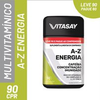 Suplemento Alimentar Vitasay A-Z Energia 90 Comprimidos Revestidos