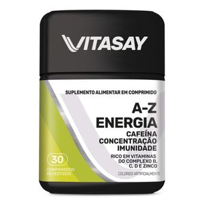 Suplemento Alimentar Vitasay A-Z Energia 30 Comprimidos Revestidos