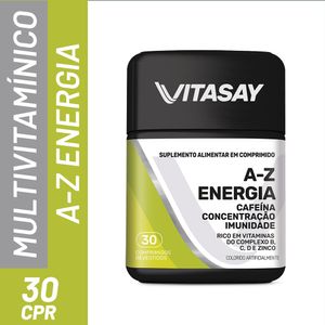Suplemento Alimentar Vitasay A-Z Energia 30 Comprimidos Revestidos