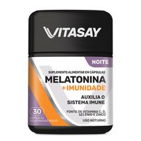 Suplemento Alimentar Vitasay Melatonina +Imunidade 30 Cápsulas