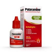 Antialérgico Polaramine 2,8mg/ml Sabor Frutas Solução Gotas 20ml