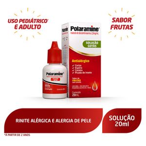 Antialérgico Polaramine 2,8mg/ml Sabor Frutas Solução Gotas 20ml