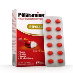Antialérgico Polaramine 6mg 12 drágeas