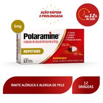 Antialérgico Polaramine 6mg 12 drágeas