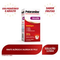 Antialérgico Polaramine 0,4mg/ml Sabor Frutas Solução Oral 120ml