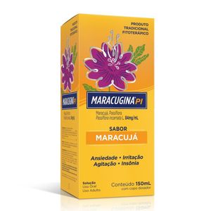 Calmante Fitoterápico Maracugina PI Sabor Maracujá com Copo Dosador 150ml