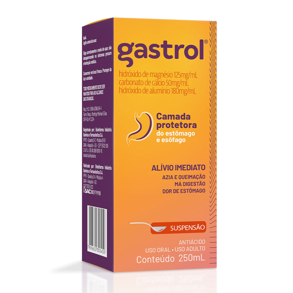 Antiácido Gastrol Suspensão Oral 250ml