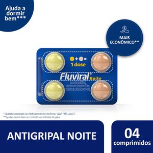 Fluviral Noite 4 Comprimidos Revestidos