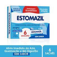 Antiácido Estomazil Pó Efervescente Sem Sabor 6 Envelopes de 5g