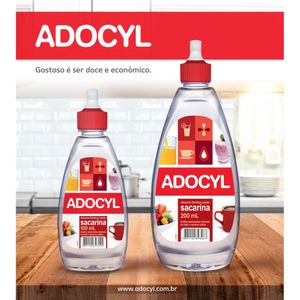 Adoçante Dietético Líquido Adocyl Sacarina 200ml
