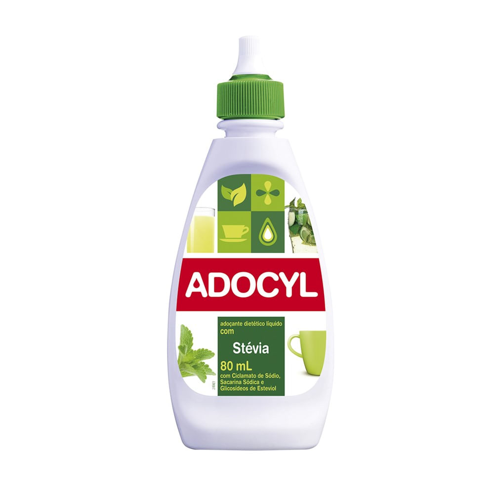 Adoçante Líquido Adocyl Stevia 80ml