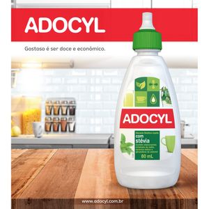 Adoçante Líquido Adocyl Stevia 80ml