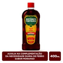 Biotônico Fontoura Suplemento de Ferro Sabor Morango 400ml