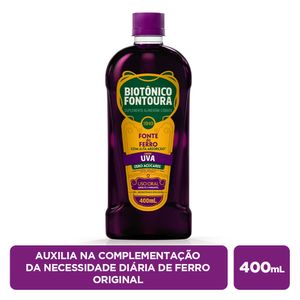 Biotônico Fontoura Suplemento de Ferro Sabor Uva 400ml