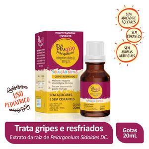 Blugrip Pelargonium 825mg/ml Solução em Gotas 20ml