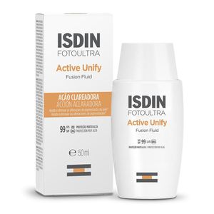 Clareador e Protetor Solar Isdin Foto Ultra Active Unify Sem Cor Fps99 50ml