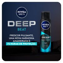Desodorante Aerosol Antitranspirante Nivea Men Deep Beat Carvão Ativado 150ml