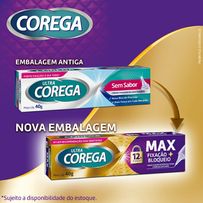 Creme Fixador De Dentadura Ultra Corega Max Fixação e Bloqueio 40g