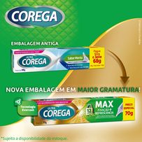 Creme Fixador De Dentadura Ultra Corega Max Fixação e Refrescância 70g
