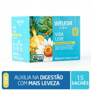 Chá Orgânico Weleda Vida Leve 15 Sachês de 1,5g cada
