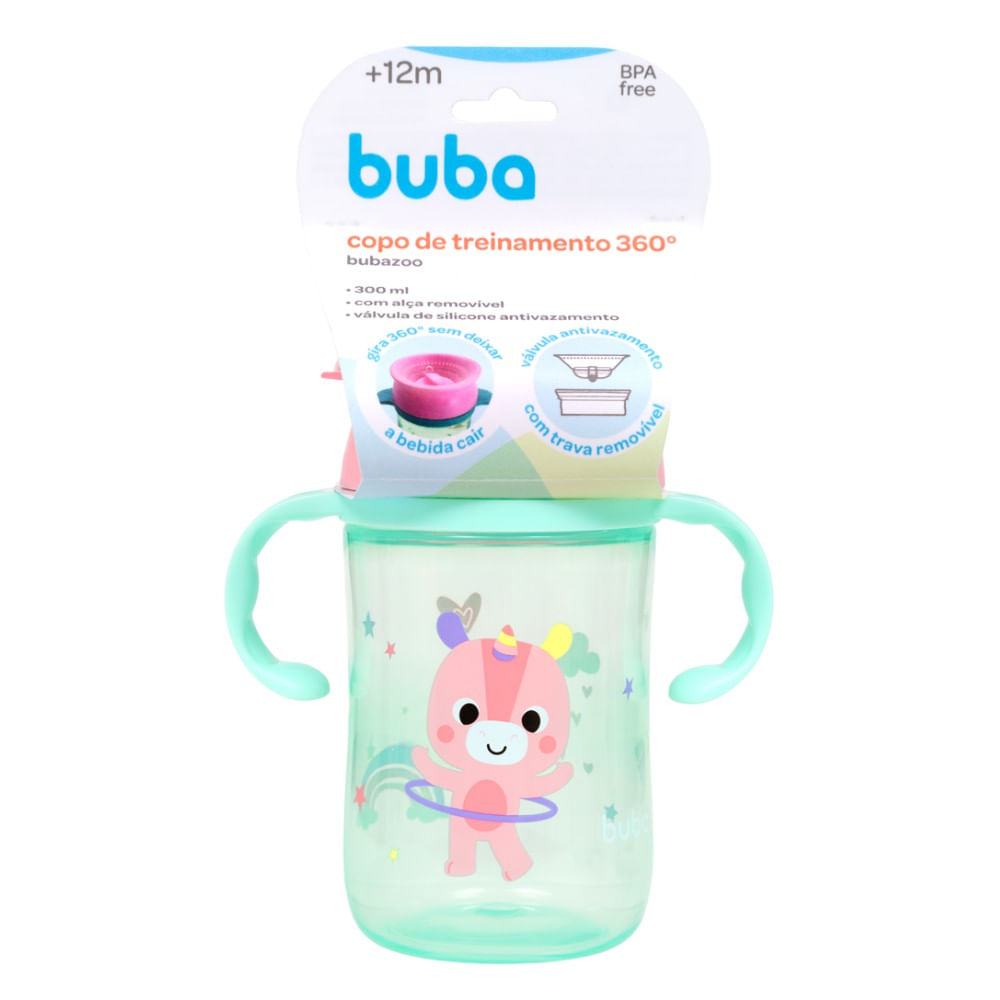 Copo de Treinamento 360° Buba Unicórnio +12 Meses 1 Unidade