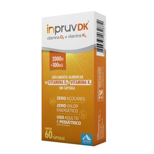 Suplemento Alimentar Inpruv Dk 2000UI + 100mcg 60 Cápsulas