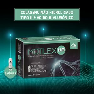 Suplemento Alimentar Apsen Motilex HA Colágeno Não Hidrolisado + Ácido Hialurônico 30 Cápsulas