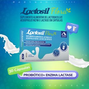 Suplemento Alimentar Apsen Lactosil Flora 30 Cápsulas