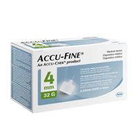 Accu-Fine Agulha Para Caneta De Insulina 4mm/32g - 100 unidades