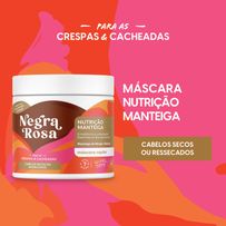 Máscara Capilar Negra Rosa Nutrição Manteiga 500g