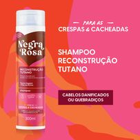 Shampoo Negra Rosa Reconstrução Tutano Crespas e Cacheadas 300ml